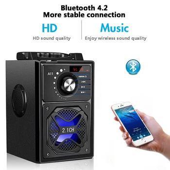 A11 Vysoký Výkon Prenosné Vonkajšie Bluetooth Reproduktor Bezdrôtový Stĺpec Subwoofer Boombox basového Zvuku Hudobné Centrum Podpory AUX TF FM