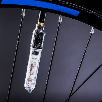 A08 Bicykli Pneumatiky vretena Ventilu Svetlo LED Vodotesný Bicykel Svetlá Farebné Koliesko Svetlá