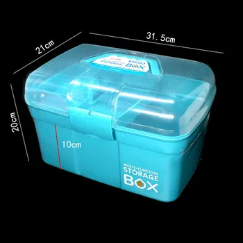 Liek Box Rodiny Pilulku Prípadoch Plastové Lekárske Úložný Box Multi-layer Veľká-kapacita Medicíny Box Prvej Pomoci Pilulku Prípadoch MJ7