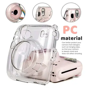 Ochranné Puzdro Pre Fuji Fujifilm Instax Mini 11 Kamery Príslušenstvo Ramenný Farebné Popruh Transparentné Vak Fotoaparát Ochranné