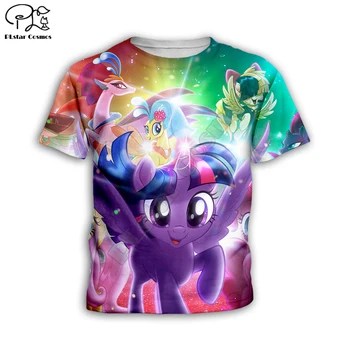 Môj Malý Pony 3d vytlačené deti Hoodies chlapec/dievča legrační Karikatúra Tepláková súprava Mikina na zips Mikiny/nohavice/rodina tričko štýl-2