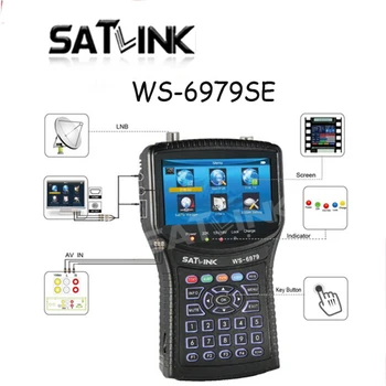 Pôvodné Satlink WS-6979SE DVB-S2 a DVB-T2 MPEG4 COMBO Spektrum Satelitu Meter Finder satlink meter ws6979se