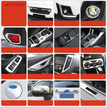 ABS Chrome Predné Hmlové Svetlo Viečka Obočie Kryt Výbava Pre Subaru Impreza XV Crosstrek 2018 Foglight Lampa Ochranné auto styling