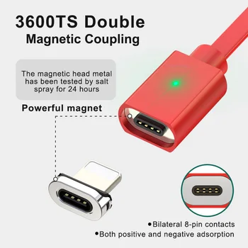 Elough 3in1 Magnetické Kábel 3A Rýchle nabíjanie 3.0 Vysúvacie USB Káble pre iPhone Samsung Huawei Xiao micro Rýchle Nabíjanie Kábel