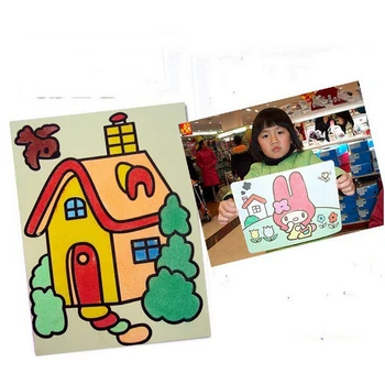 10PCS Deti Deti Kreslenie Hračky Piesku maľovať Obrázky DIY Remesiel Vzdelávania Hračky Pre Chlapcov A Dievčatá