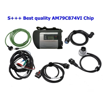S+++ Najlepšia kvalita AM79C874VI Čip MB STAR C4 MB SD Pripojiť Kompaktný 4 Diagnostický Nástroj s WIFI Funkcie (Bez HDD)