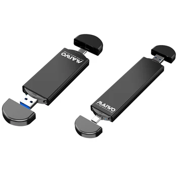 Duálne Porty M. 2 SATA SSD Mobile Krytu 2 v 1, USB/Typ-C Pevný Disk Boxy HDD Prípade s USB Kábel, Puzdro, ktoré je Nové