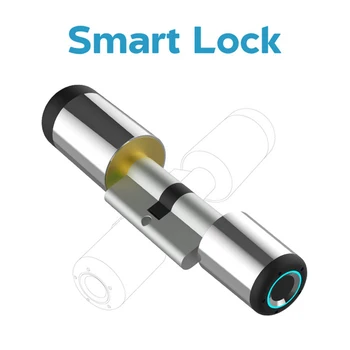Bluetooth Smart Dverí Zamky Bezdrôtovej Elektronickej Valec Bluetooth APLIKÁCIA Biometrických Fingerprinte Smart Lock Smart Home Security Lock