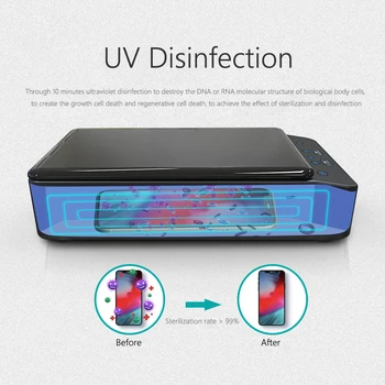 Multifunkčné Mini Prenosný Mobilný Telefón Dezinfekcia Box UV Dezinfekcia Domácnosti, Cestovné Tichý Dezinfekcia Box