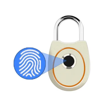 Prenosné Smart Odtlačkov prstov Zámok Elektrický Biometrické zámky Dverí USB Nabíjateľné IP65 Vodeodolný Domov Dvere Bag Batožiny Prípade Zámok