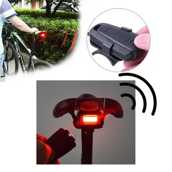 4 V 1 Anti-theft Bicykli, Bezpečnostný Alarm, Diaľkové Ovládanie Výstrahy zadné svetlá, Uzamknúť Warner Nepremokavé Cyklistické lampy Príslušenstvo