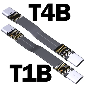 USB 3.1 typ C typ d Ploché predlžovací Kábel 10Gbps násobne 90 stupňov USB C muži ženy FPC FPV Letecké fotografie kábel
