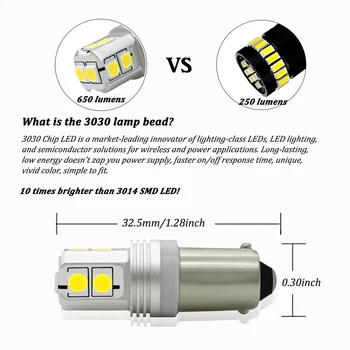 (2) Canbus bez Chýb H21W BAY9s LED Náhradné Žiarovky Pre Pozíciu Parkovacie Svetlá alebo Zálohy Cúvaní Brzdy Otočte Signálne Svetlá