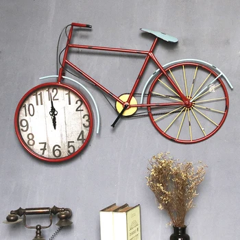 Kreatívne retro bicyklov nástenné hodiny