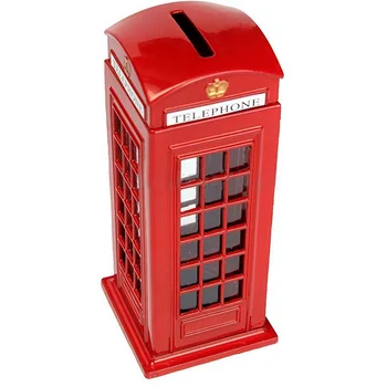 Kovové Červené Britská angličtina Londýne Telefónnej Búdky Banka Mince Banka Saving Bank Prasiatko Červené Telefónne Búdky Box 140X60X60Mm