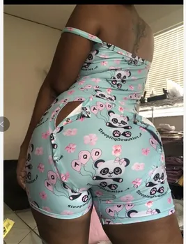 Letné Playsuit Pajama 2020 Žien Lady Sexy Romper Bodycon Bežné Jumpsuit Romper Sleveless Šortky Trikot Domov Nosiť Tepláky