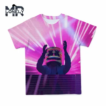 2021 Lete 3D T-shirt Disco Dj Rock pánske Oblečenie Predaj Hot Strany Zvuk Hudby T Shirt Punk Blikajúce Zábavné Mužov Tshirts 110-6XL