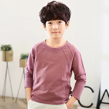 Nový Dizajn Dospievajúcich Chlapcov tričko Dlhý Rukáv Detí, Chlapcov Topy Bežné Bavlna Deti Oblečenie BC659