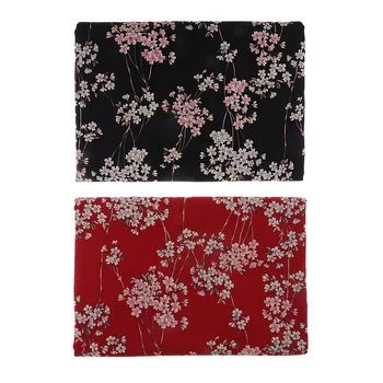 Slivkové Kvety Japonské Kimono Bavlnená Tkanina Prešívanie Oblečenia Textílie, ktorú Metrov