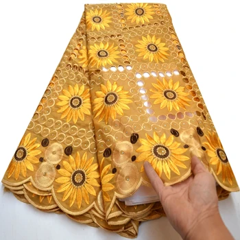 Biela bavlna švajčiarskej čipky materiál swiss voile čipky vo švajčiarsku dubaj textílie 2020 vysokej kvality afriky suché textílie, čipky 5 metrov