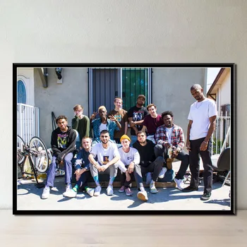 Brockhampton Hip Hop Hudba Skupiny Rap Spevák Hudobné Hviezdy Umelecké Plátno Na Maľovanie Plagátu Na Stenu Domova