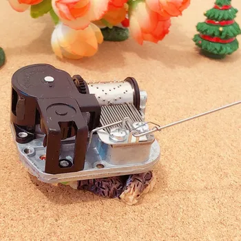 DIY music box mechanizmus s drôtom zátka Vianočné darčeky nezvyčajný darček