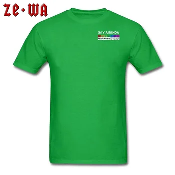 Gay Agenda T-shirt Zábavné 2019 Mužov Tričko Gay Pride LGBT Pride Topy & Tees Humorom Hovorí, Letné Tričko Bavlna, Fialová Camisa