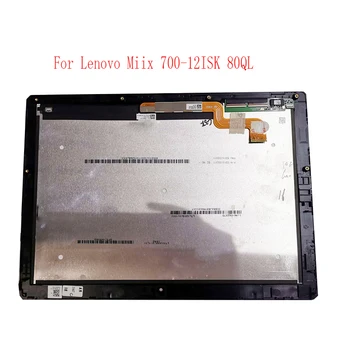 Originál NOVÉ Pre Lenovo Ideapad Miix 700-12ISK 80QL Montáž LTL120QL01-001 003 2160*1440 LCD Displeje, Dotykové Obrazovky s rámom