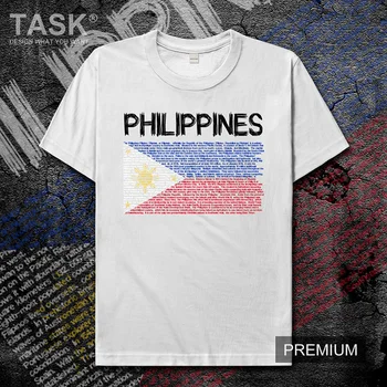 Filipíny Pilipinas PHL mens t tričko nové Vrcholy t-tričko Krátky rukáv šaty mikina národného tímu krajiny letné Móda