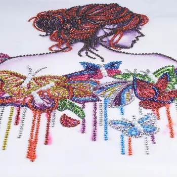 Špeciálne Tvarované Diamond Maľovanie DIY 5D Čiastočné Vŕtať Cross Stitch Zostavy Crystal Fashion žena vzor Výšivky Umenie