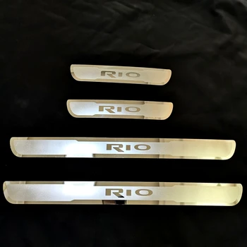 Pre KIA RIO X-line XLine 2010-2019 2020 EÚ RIO3 RIO4 Dvere, Parapetné Šúchať Doska Výbava Vitajte Kop Pedál Stráže Auto Styling Príslušenstvo