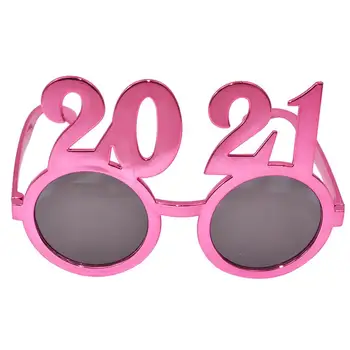 Prop Okuliare Dresing 2021 Číslo Nový Rok Fotografie Prop Okuliare Strany Dekoratívne Sklá (Dazzled Farba)
