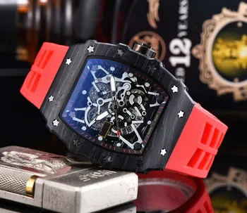 Luxusné Quartz Hodinky Nový Top Značky RM Pánske Automatické Hodinky pánske Dizajnér Wristwacth Vode Odolný Reloj Hombre