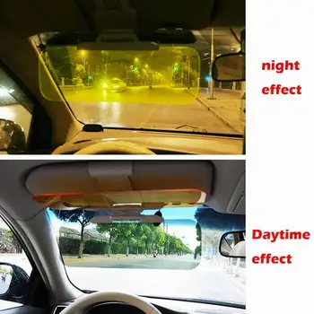 Auto Slnečná Clona HD Auto Anti-Glare Oslňujúci Okuliarov Deň Nočné Videnie Jazdy Zrkadlo UV Násobne sklopenie HD Vymazať Zobrazenie Clony