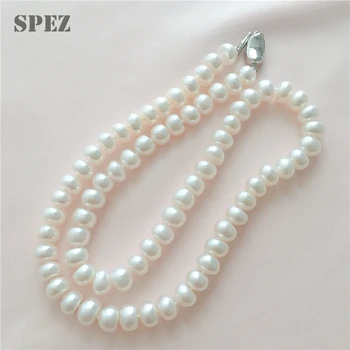 Prírodné Perly Šperky Sady 8-9mm Sladkovodné Perly 925 sterling silver pearl náhrdelník náramok stud náušnice pre ženy darček SPEZ