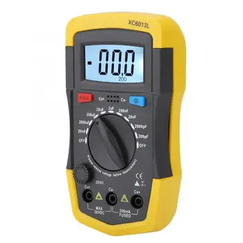 XC6013L Prenosné Digitálne capacimetro Kapacita Meter Kondenzátor Elektronické Kapacita Tester Diagnostických nástrojov + LCD Podsvietenie