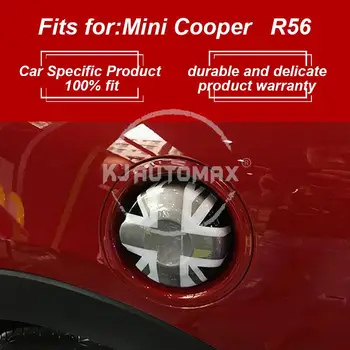 KJAUTOMAX Pre Mini Cooper F55 F56 Fule Nádrž, Kryt ABS Červená Úniu Jack Sivá Jack Checker