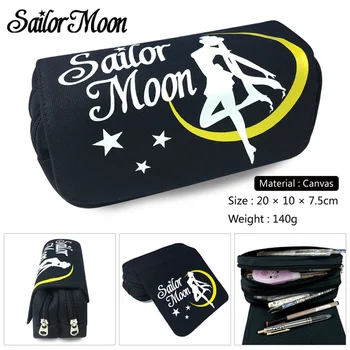 Sailor Moon Sailor Moon Plátno peračník študentské pero taška dievča Cartoon make-up Taška kozmetická taška na Zips, Papiernictvo Taška kancelárske potreby