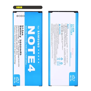 NOVÉ DLL Batérie Pre Samsung Galaxy Note 4 Note4 N9100 N9109W N9108V EB-BN916BBC 3600mAh Vysokou Kapacitou a Náhradné Batérie
