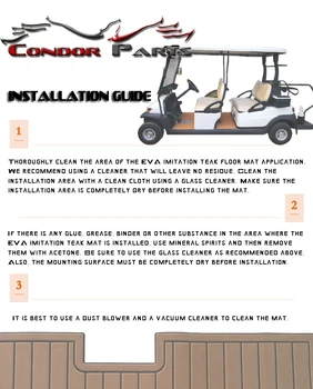 Condor Diely - Golf Cart Rohože, Luxusné Rohože Pre Klub Auto Precedens. Tmavo Sivá.
