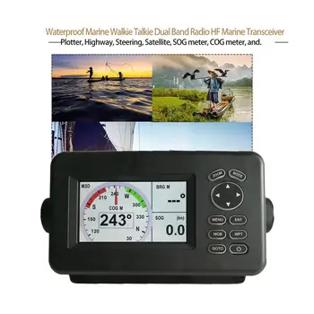 NÍZKA CENA HP-528A Triedy B Transpondér AIS Combo GPS 4.3 v Farebný LCD Námorných GPS Navigátor Navigácia Alarm Locator GPS Vstavaný