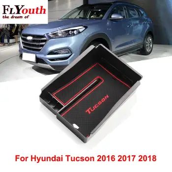 Auto Opierke Úložný Box Na Hyundai Tucson 2016 2017 2018 Centrálne Riadenie, lakťová opierka Políčko Auto Interiéru stying Príslušenstvo