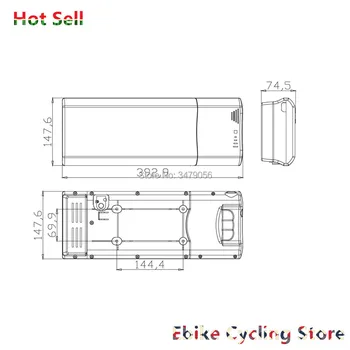 Doprava zadarmo Zadné rack nosič typ lítium-iónová e-bike batéria 24v 8.8 ah 10ah 12ah 13ah 14.5 ah 16ah 17.5 ah city bike batérie