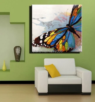 Ručne maľovaných olejomalieb Motýľ Maľovanie Veľký Múr Umenia Maľby Ručne Maľované Vysokej Kvality