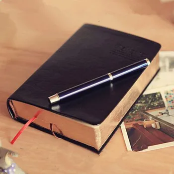 Pevná Väzba Notebook Vintage Hrubý Papier Poznámkový Blok Kožené Biblie Denník Kniha Vestník Program Plánovač Školského Úradu, Papiernictvo Dodávky