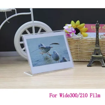 2 Kusy v Tvare L Akryl Jednoduché Foto rámček pre Fujifilm Instax Široký Filmov (Široký 210/300 )