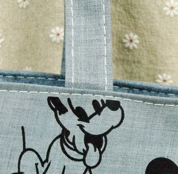 Disney Mickey taška s Vysokou kapacitou Cartoon Plátno Tote Bag shopper taška na nákupy hobos plyšové taška