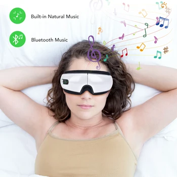 Bluetooth Elektrické Vibrácie Oko Masér Vrásky, Únava Zmierniť Horúce Komprimovať Terapia Vibračné Masážne Zariadenie, Starostlivosť O Oči