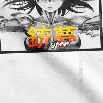 Battle Angel Gunnm Alita Komické Filmu, Anime T Shirt Mužov Classic Slim Fit Oblečenie Vintage T-Shirt O Krku, Bavlna Tee Tričko