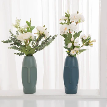 Plastové Európskom štýle Váza Imitácia Keramické Kvetinové Vázy Svadobné Hydroponické Rastliny, Dekorácie Moderné Domáce Dekorácie 1